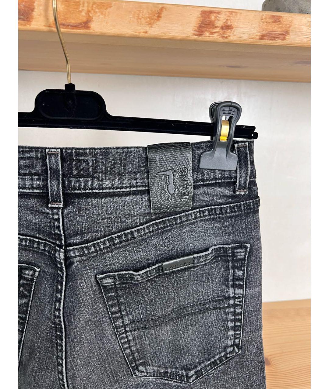 TRUSSARDI JEANS Хлопко-эластановые прямые джинсы, фото 3