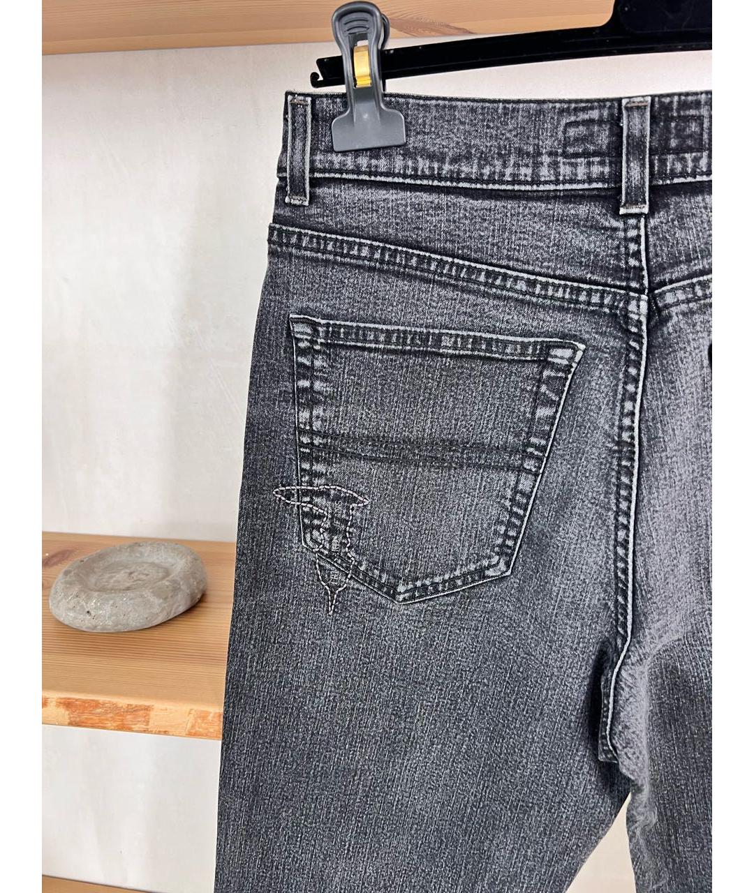 TRUSSARDI JEANS Хлопко-эластановые прямые джинсы, фото 7