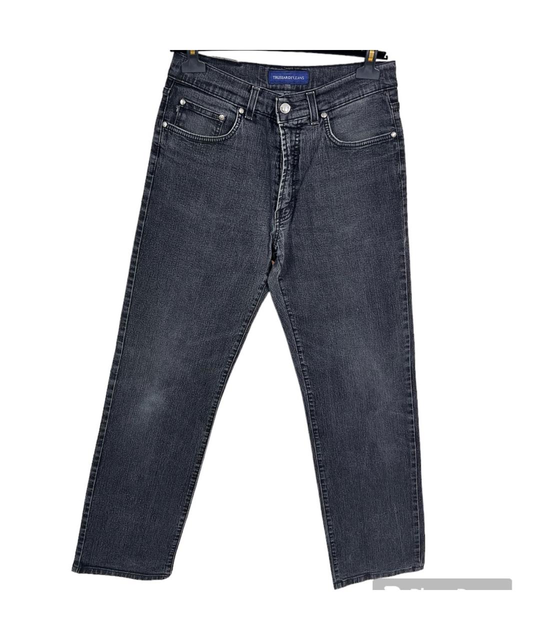 TRUSSARDI JEANS Хлопко-эластановые прямые джинсы, фото 8