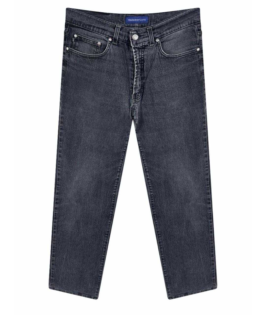 TRUSSARDI JEANS Хлопко-эластановые прямые джинсы, фото 1