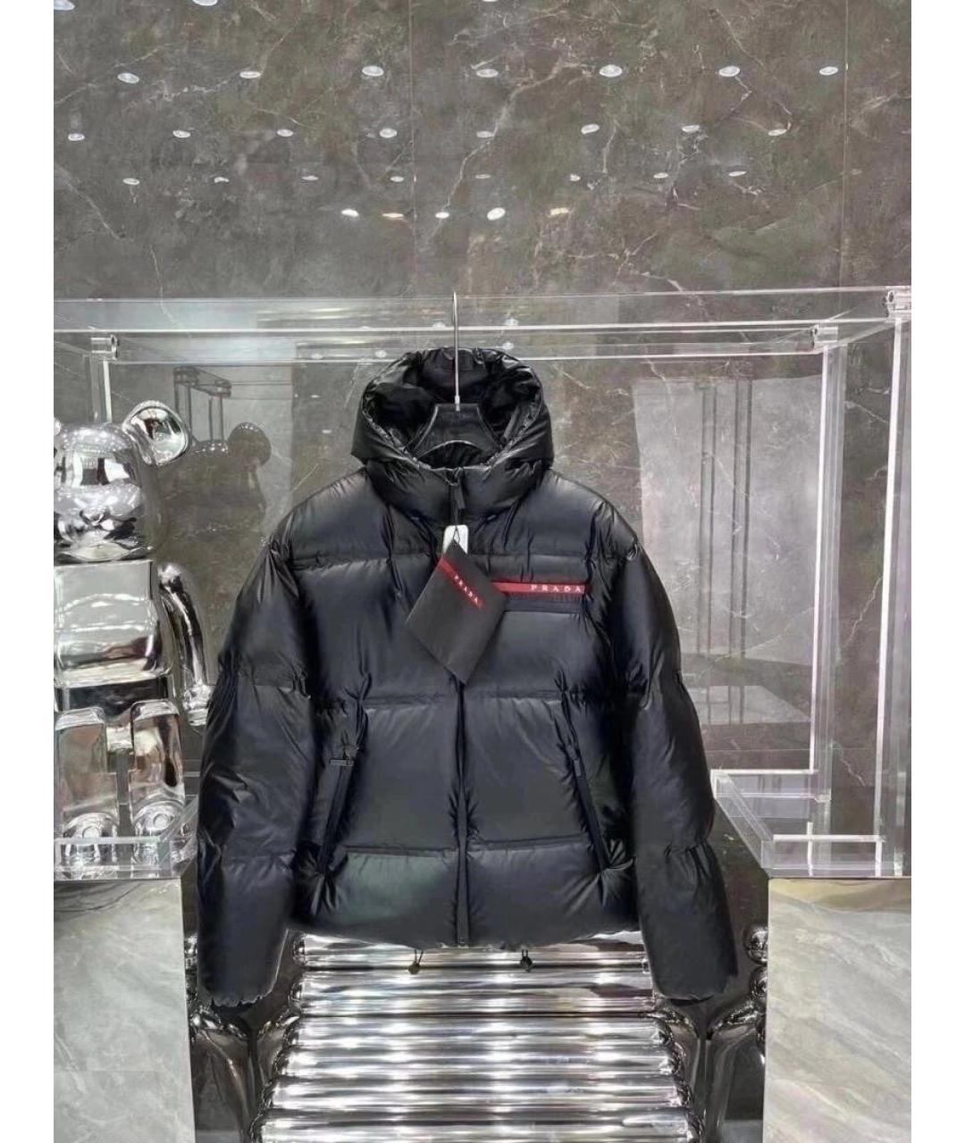 PRADA Черная полиамидовая куртка, фото 8