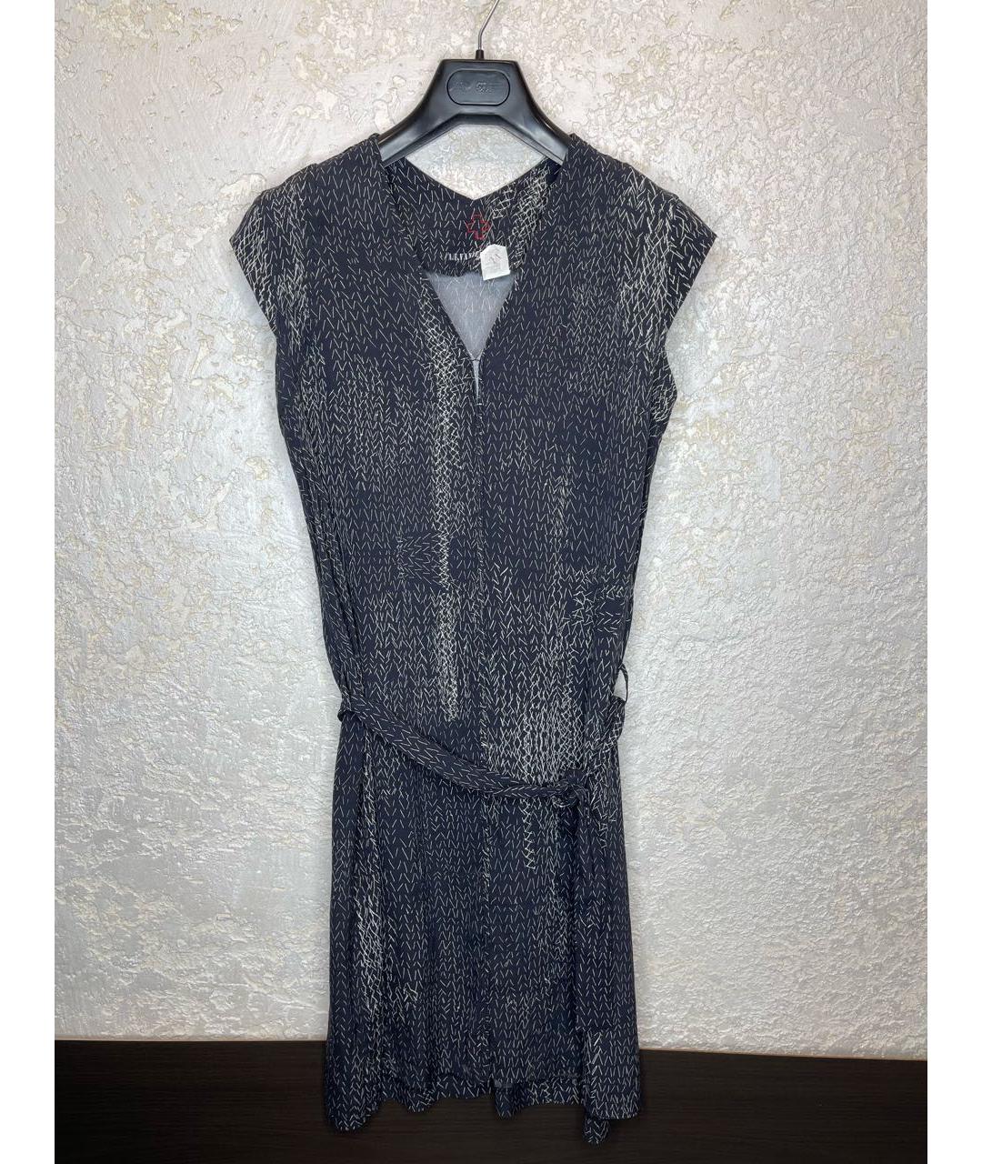 A.F.VANDEVORST Черное шелковое коктейльное платье, фото 7