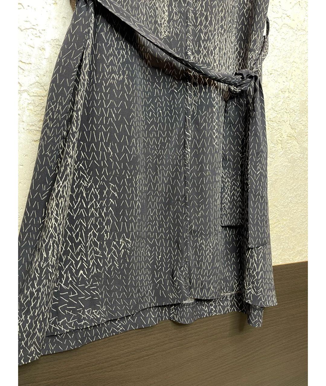 A.F.VANDEVORST Черное шелковое коктейльное платье, фото 4