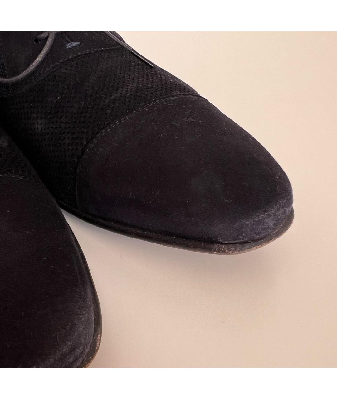 MORESCHI Темно-синие замшевые туфли, фото 8