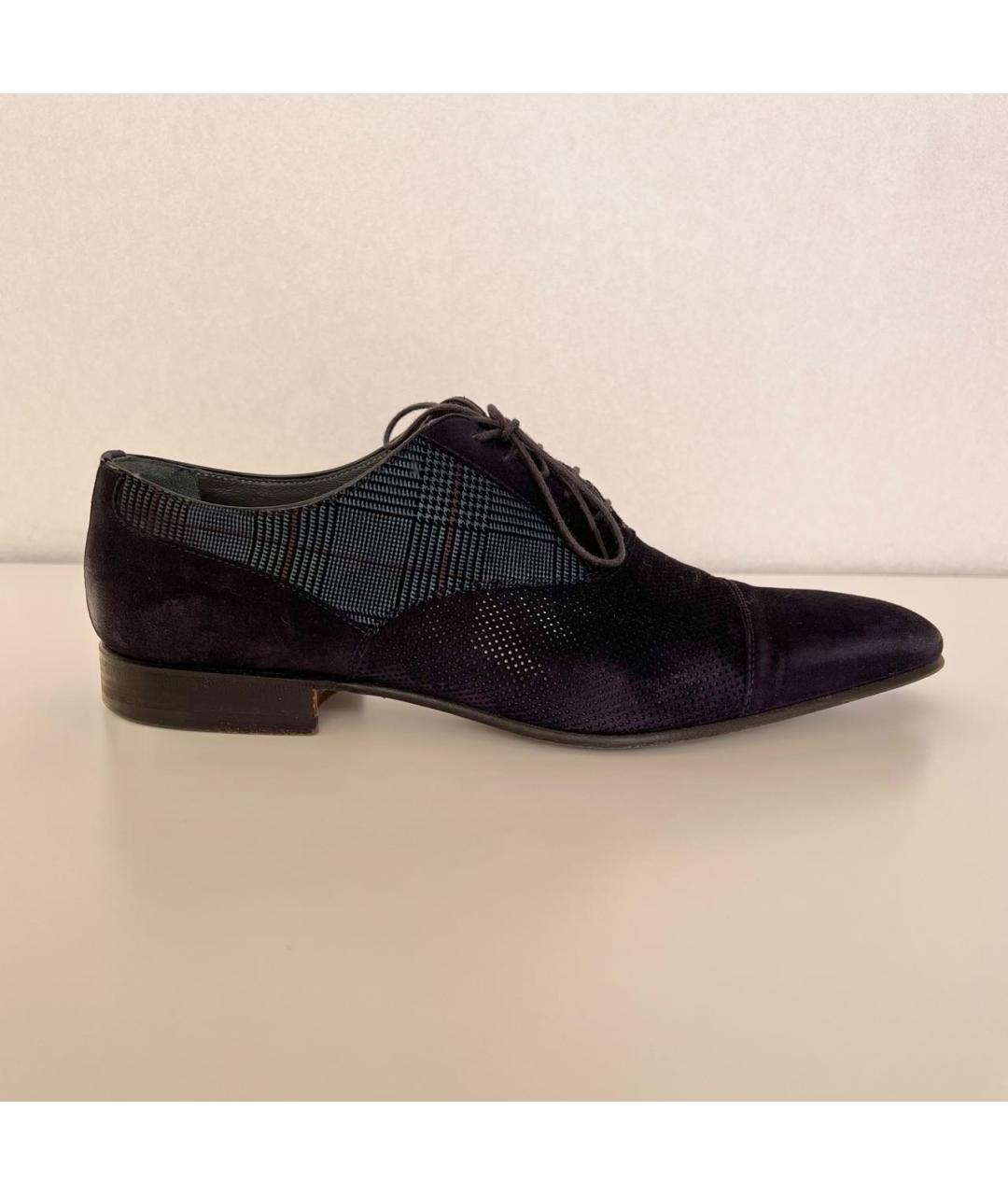 MORESCHI Темно-синие замшевые туфли, фото 9