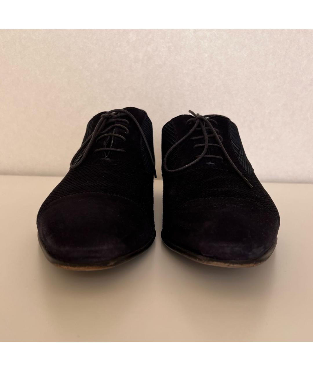 MORESCHI Темно-синие замшевые туфли, фото 2