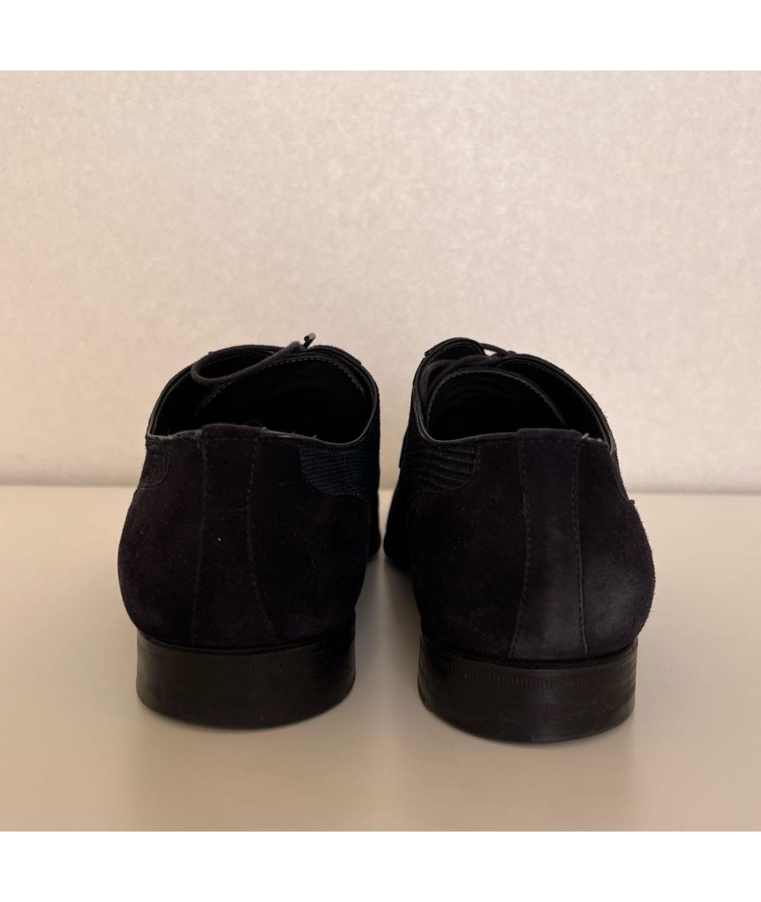 MORESCHI Темно-синие замшевые туфли, фото 4