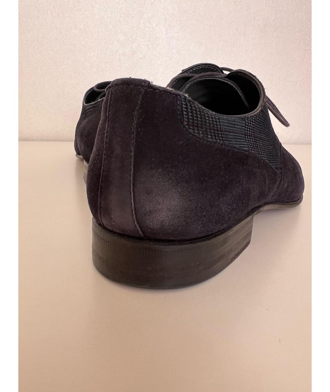 MORESCHI Темно-синие замшевые туфли, фото 5