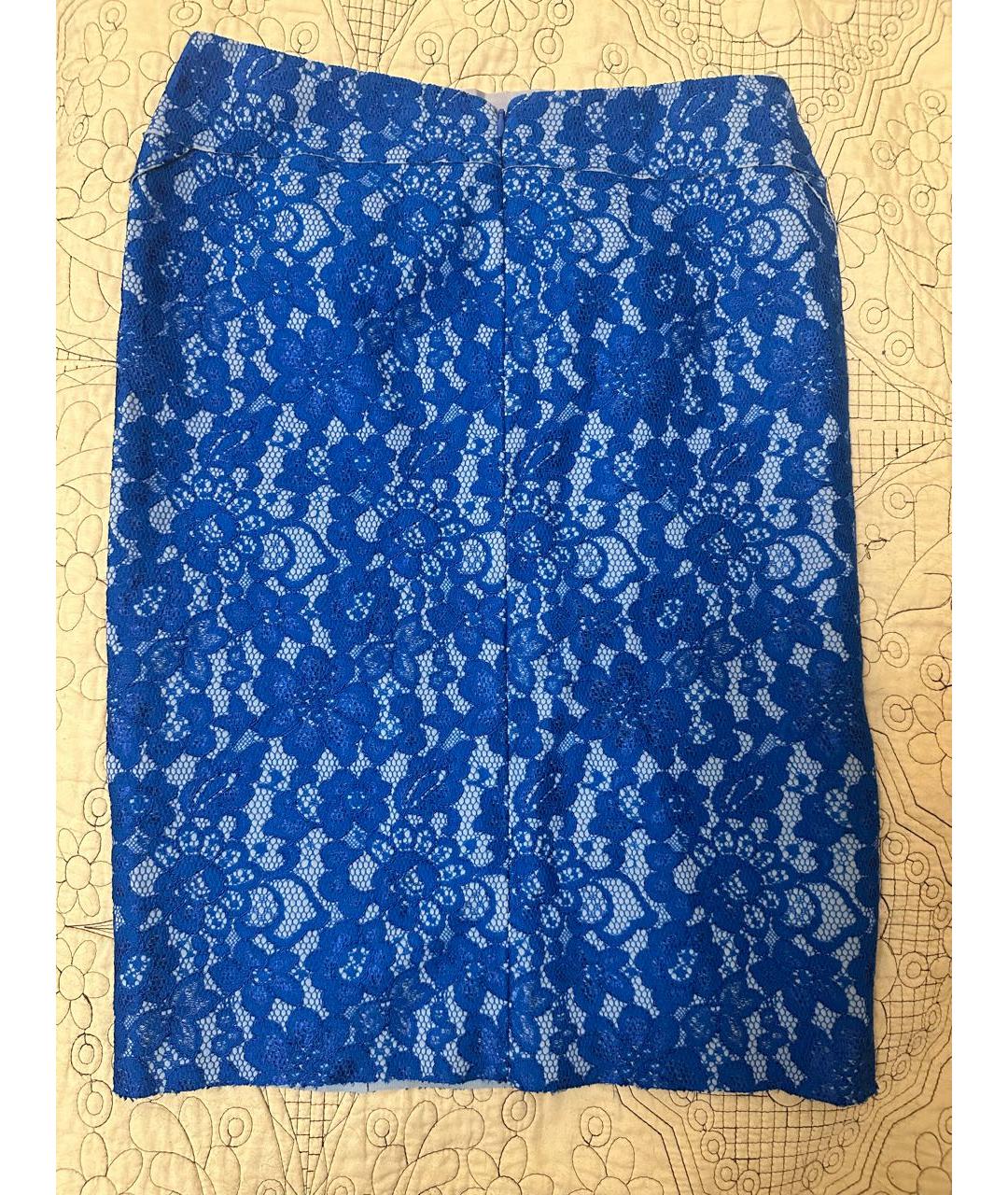 JUST CAVALLI Синяя вискозная юбка миди, фото 2