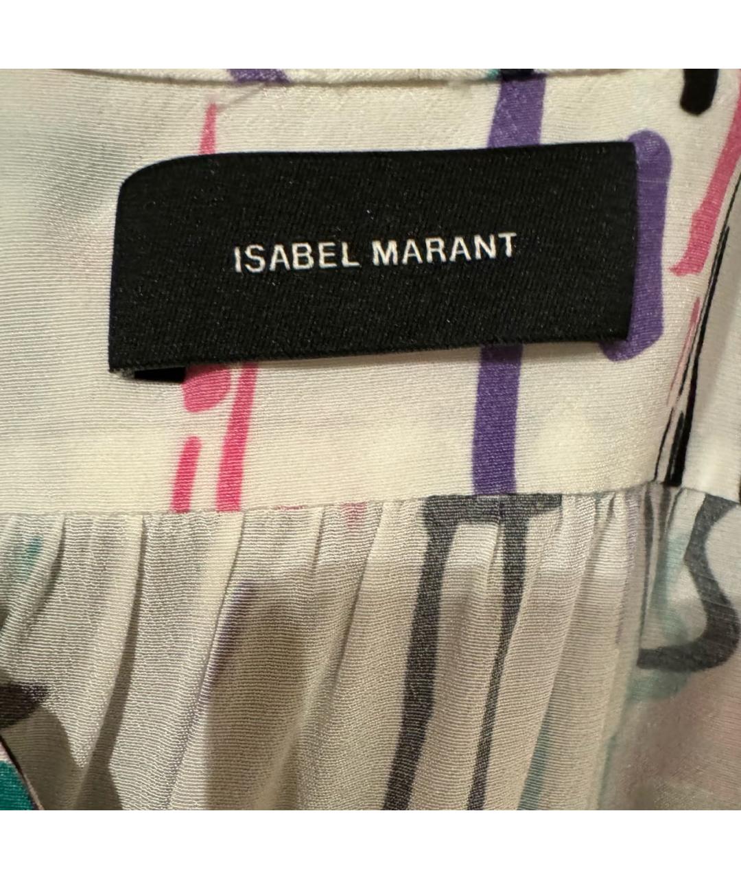 ISABEL MARANT Мульти шелковое коктейльное платье, фото 3