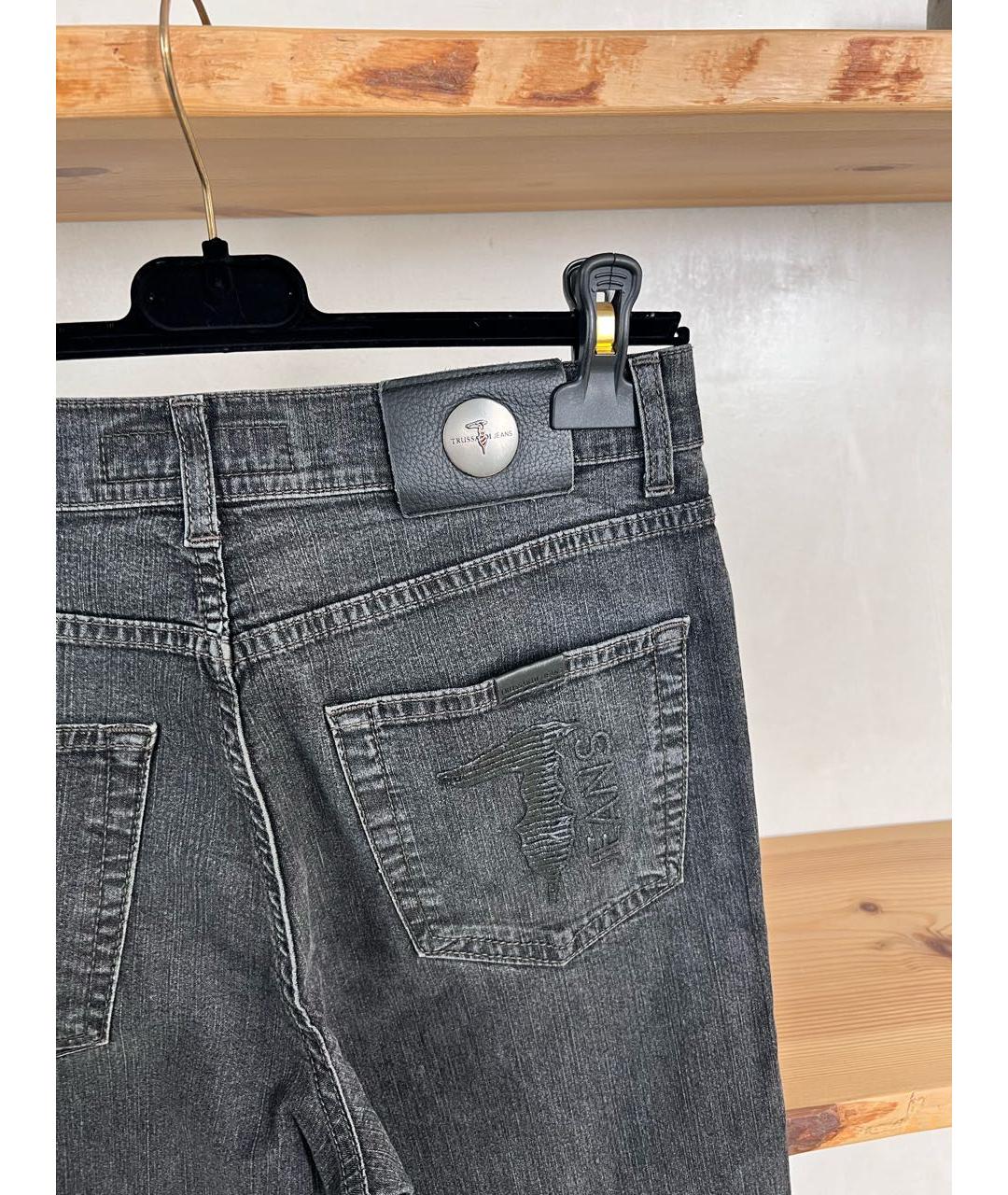 TRUSSARDI JEANS Хлопковые прямые джинсы, фото 3