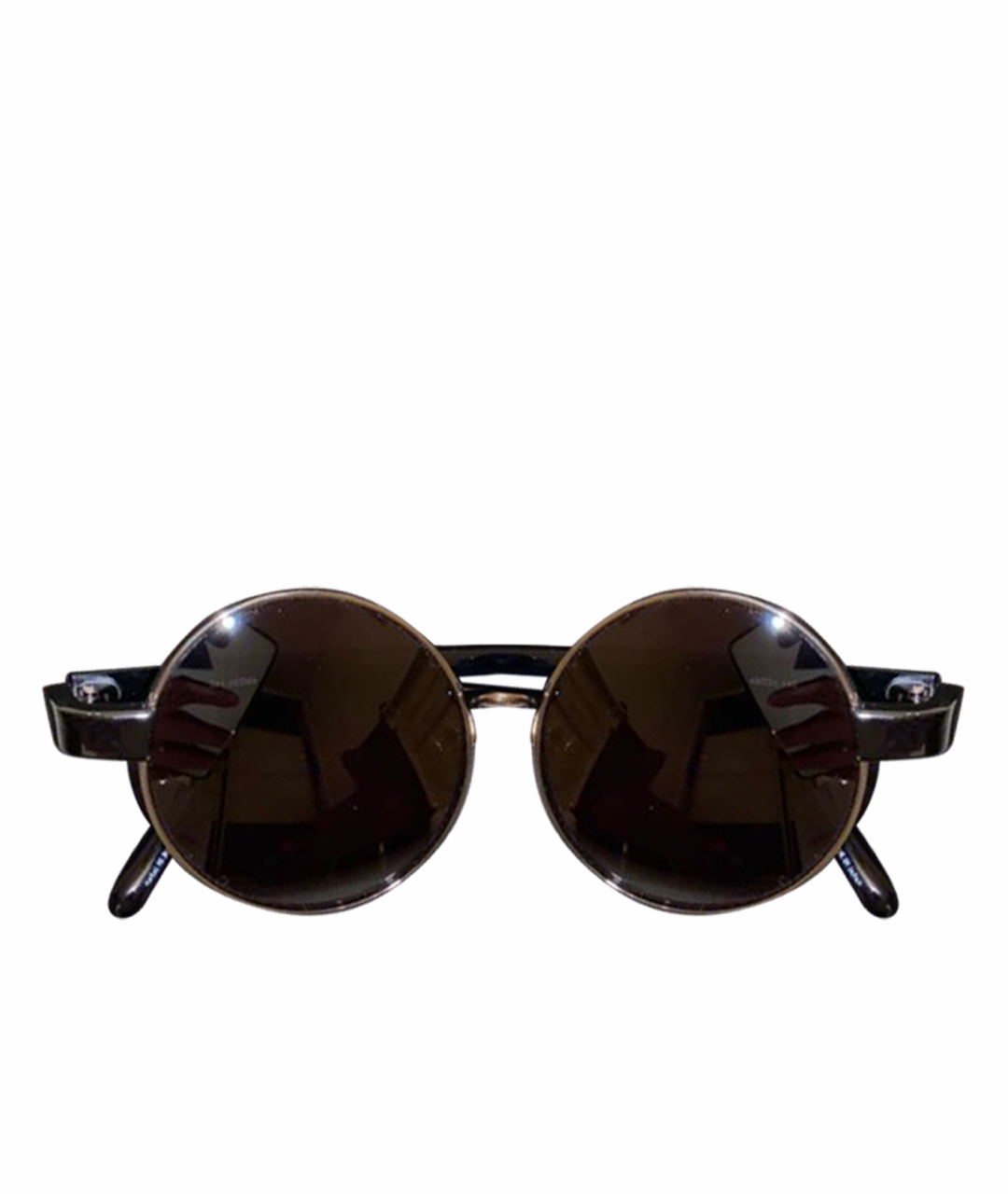 LINDA FARROW Черные металлические солнцезащитные очки, фото 1