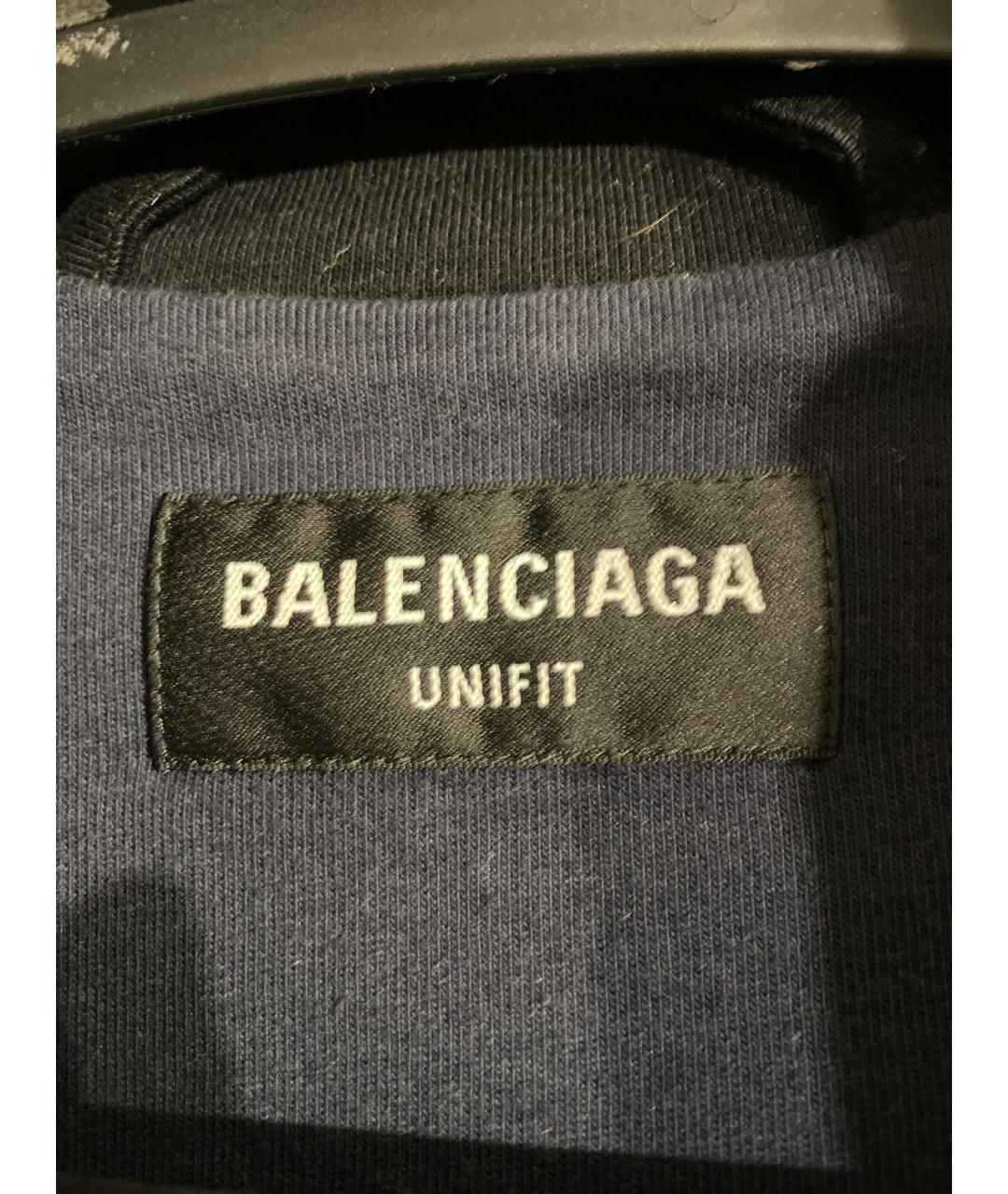 BALENCIAGA Черная хлопковая спортивная куртка, фото 4