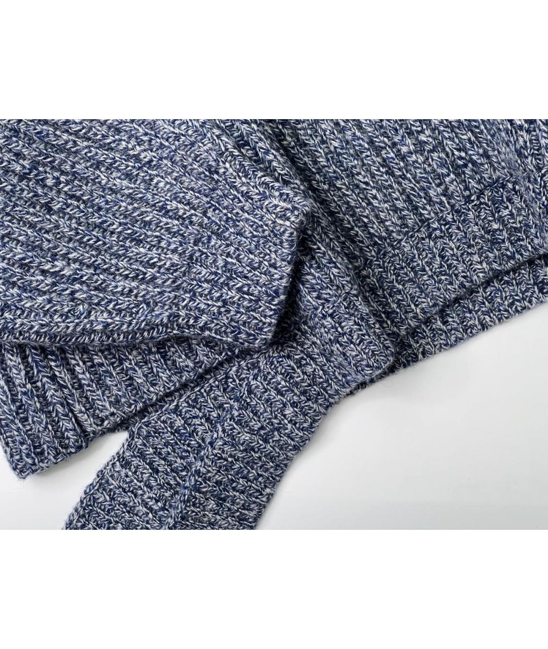 BALENCIAGA Синий шерстяной джемпер / свитер, фото 3