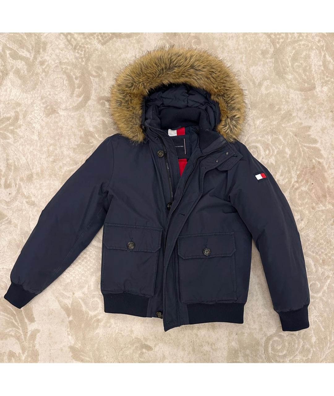 HILFIGER COLLECTION Темно-синий полиэстеровый пуховик, фото 8