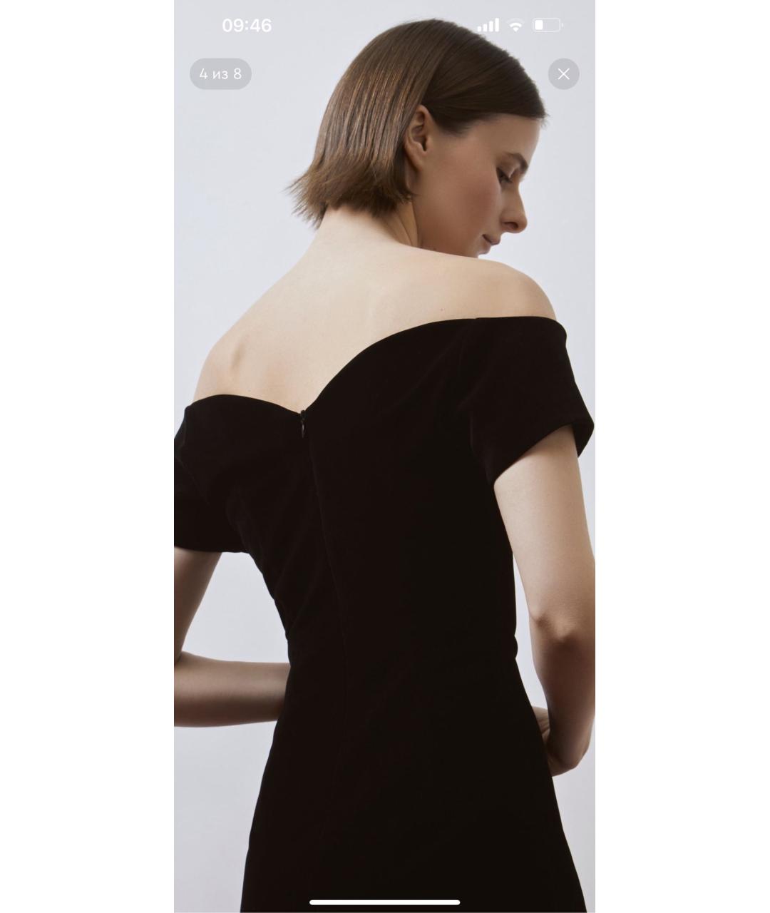 12 STOREEZ Черное бархатное коктейльное платье, фото 3