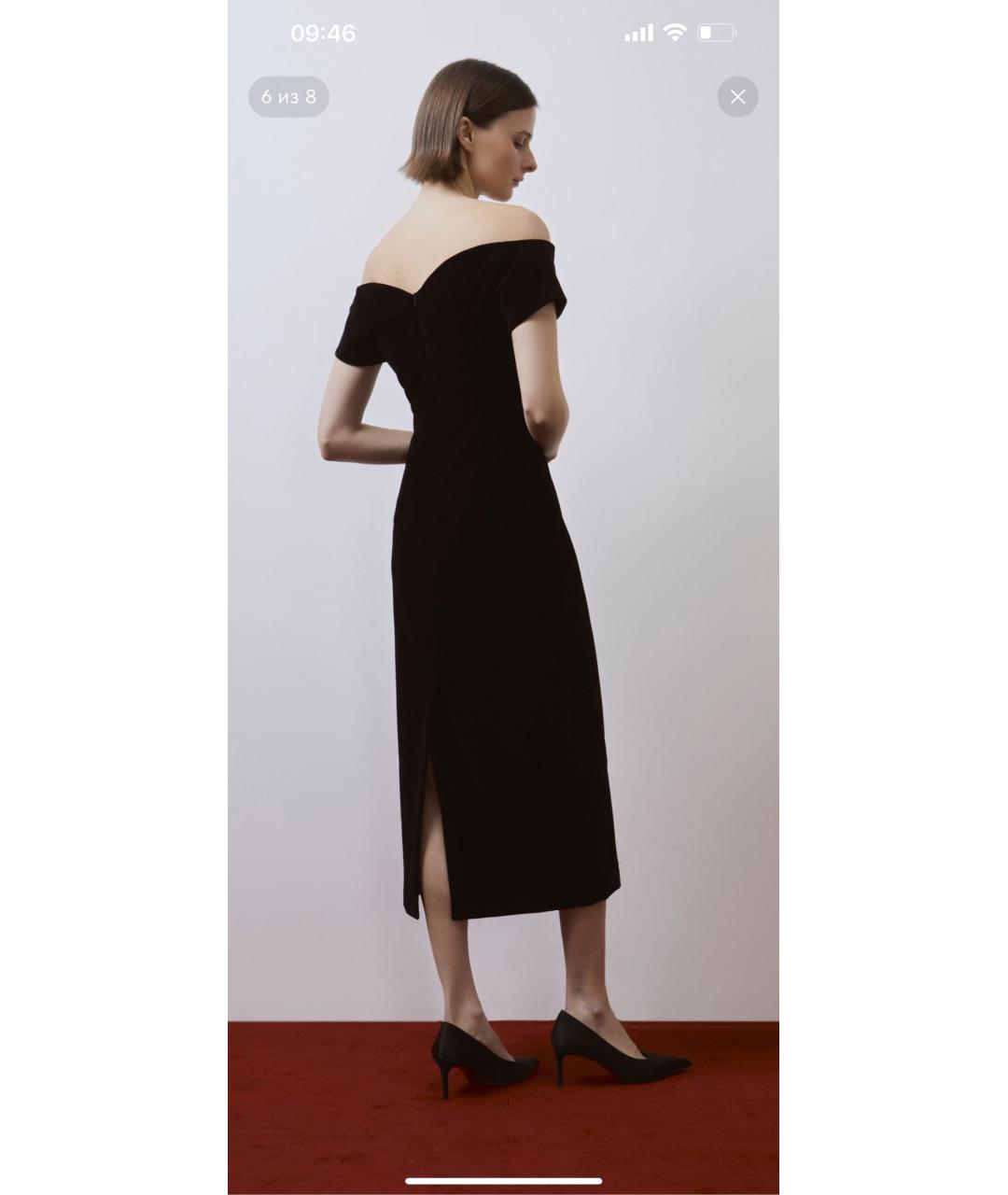12 STOREEZ Черное бархатное коктейльное платье, фото 2