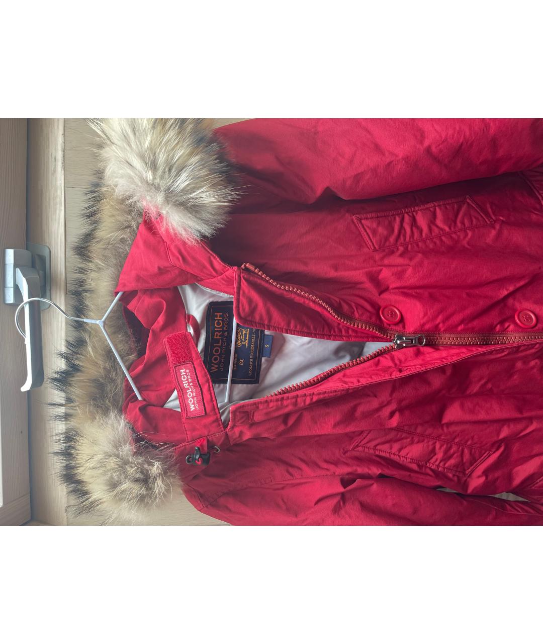 WOOLRICH Красная синтетическая парка, фото 3