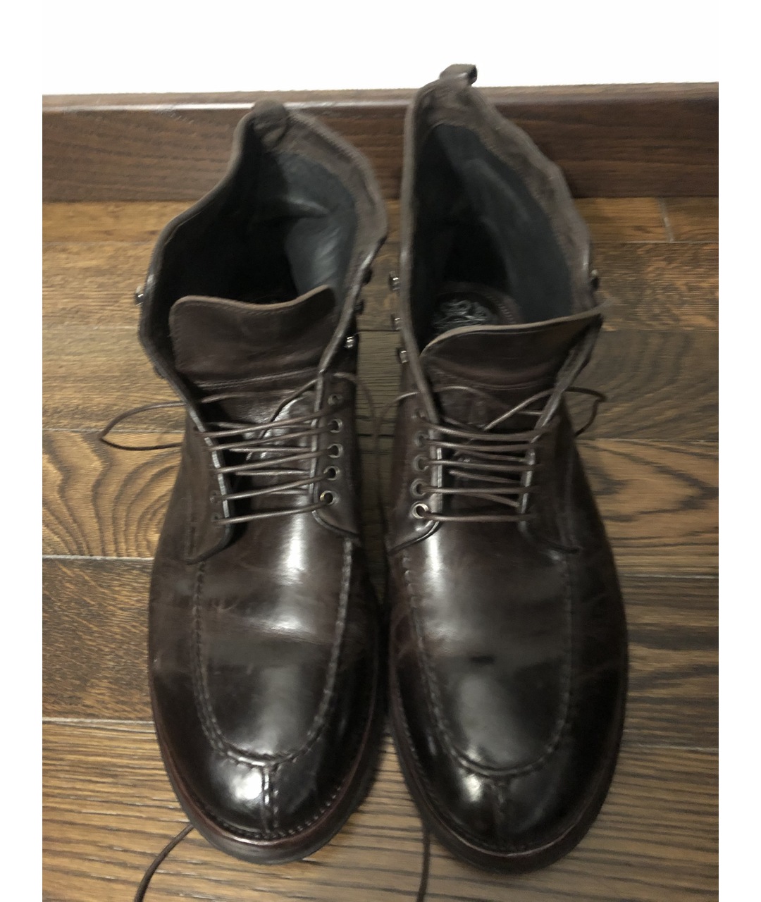 ALBERTO FASCIANI Коричневые кожаные высокие ботинки, фото 5