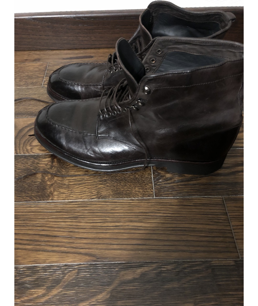 ALBERTO FASCIANI Коричневые кожаные высокие ботинки, фото 6