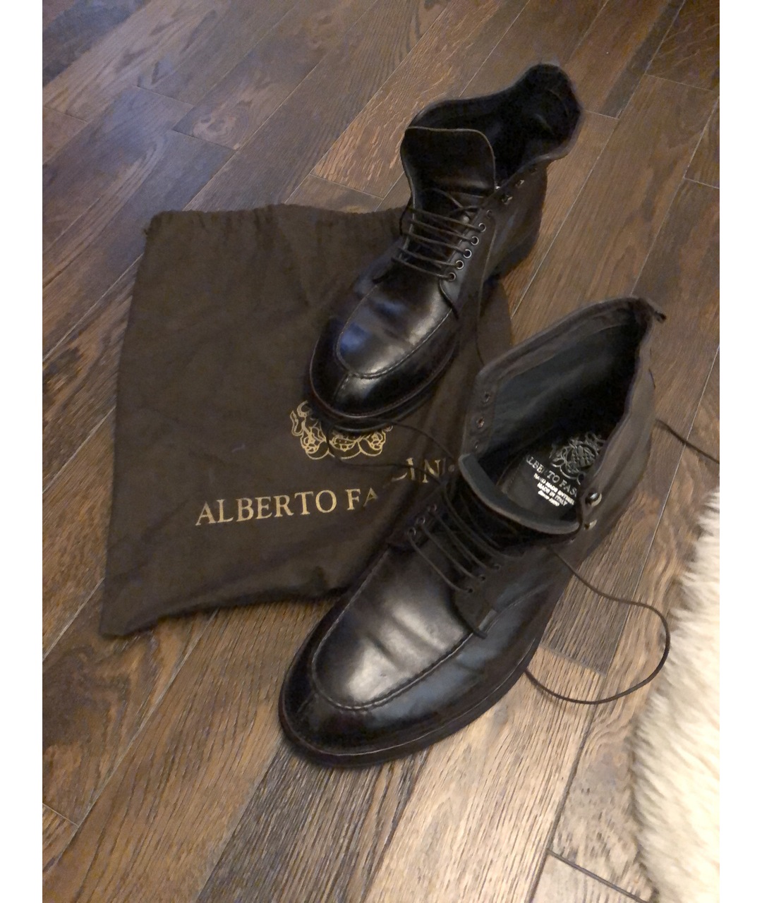 ALBERTO FASCIANI Коричневые кожаные высокие ботинки, фото 2