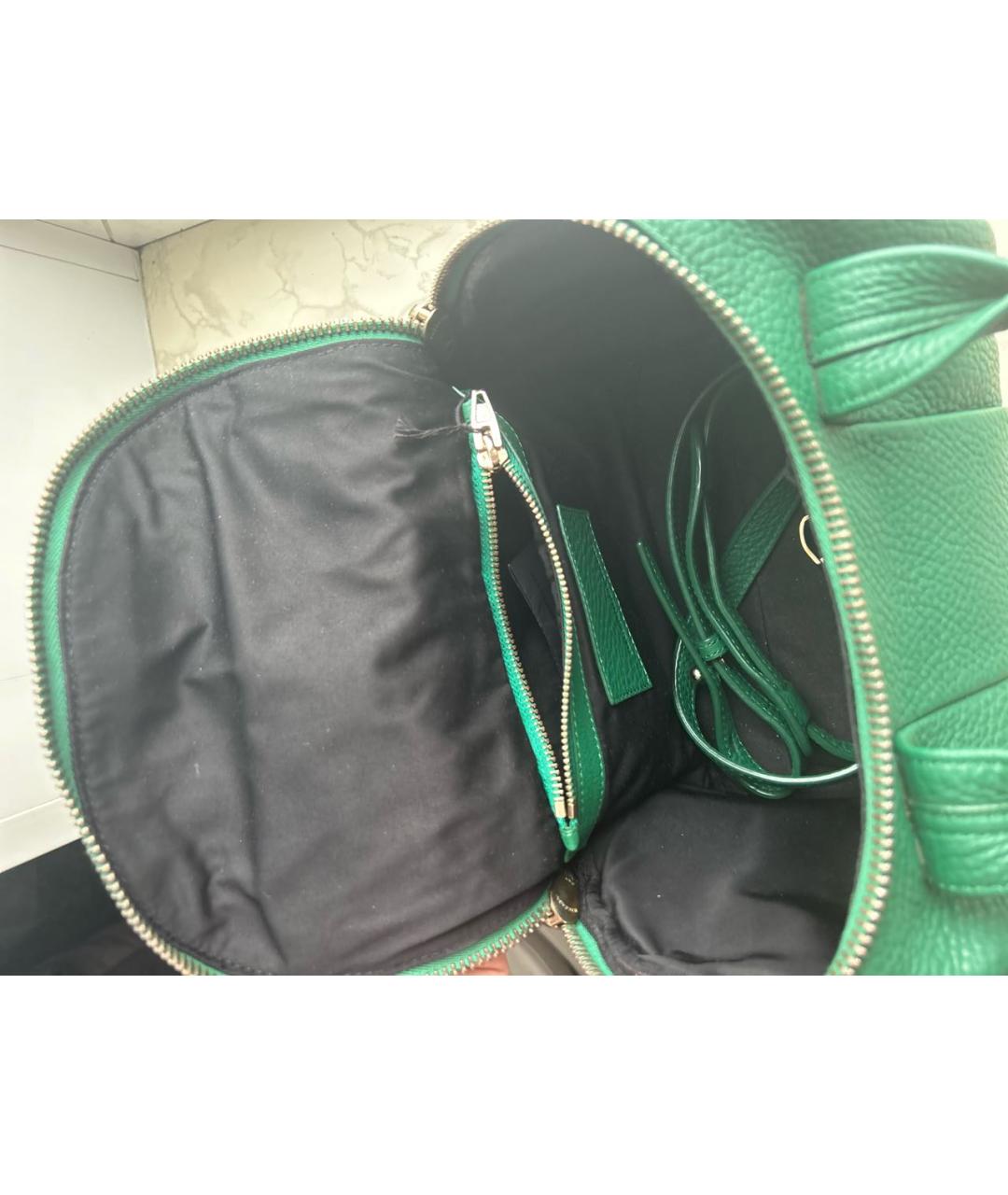 ALEXANDER WANG Зеленая кожаная сумка с короткими ручками, фото 4
