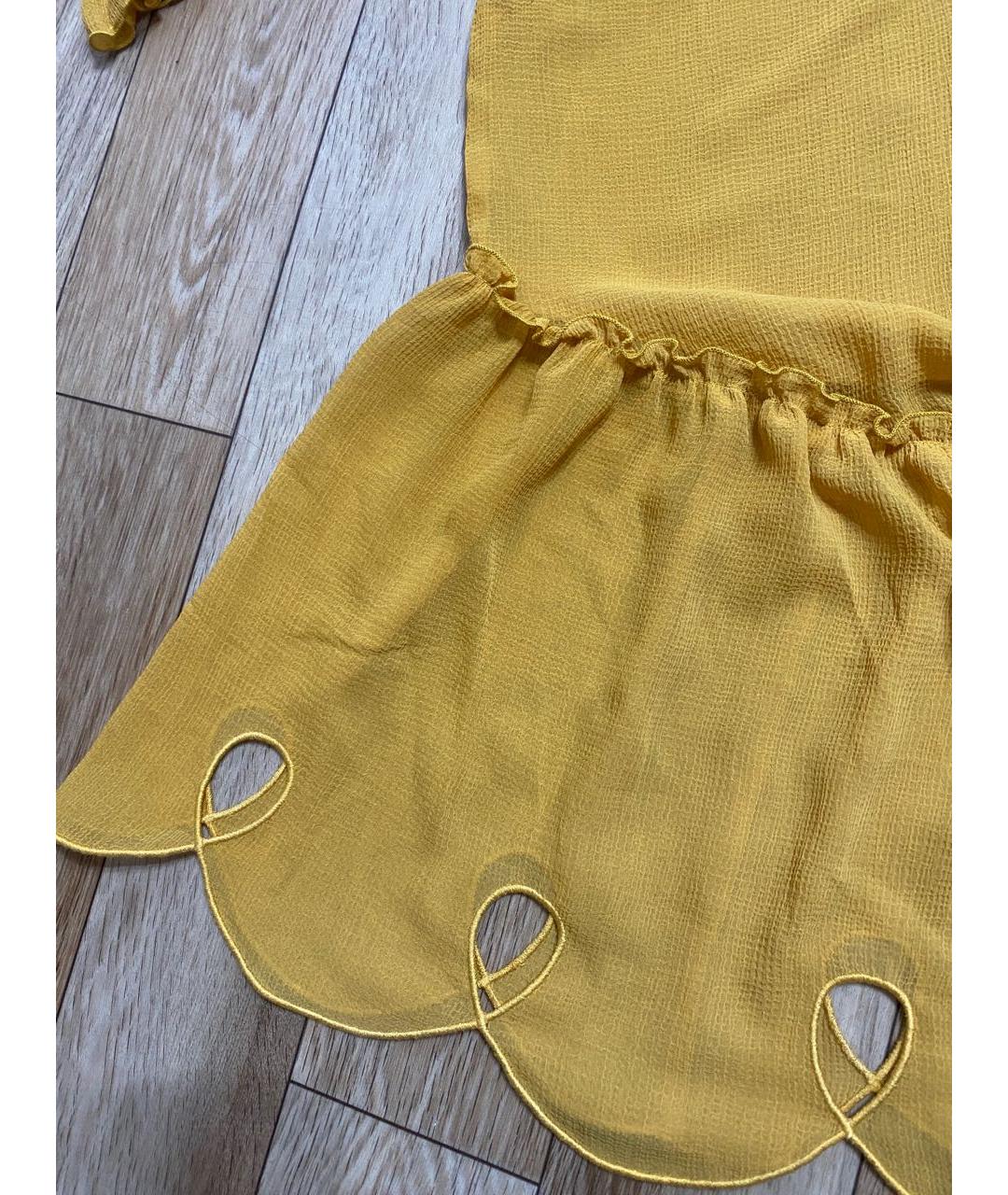 SEE BY CHLOE Желтая полиэстеровая блузы, фото 5