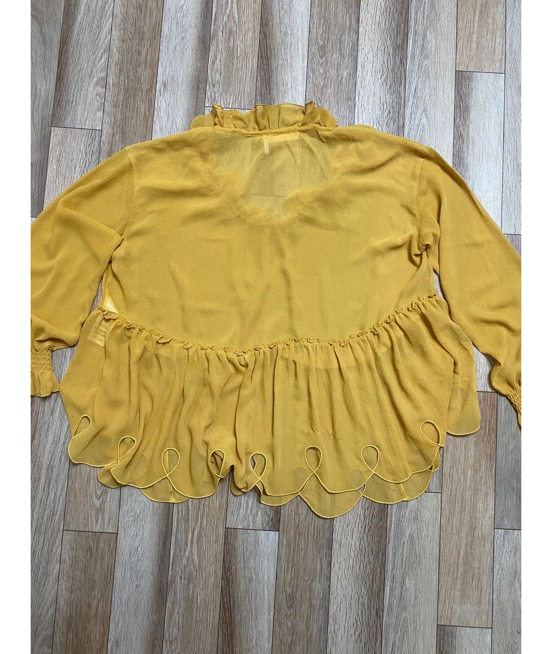 SEE BY CHLOE Желтая полиэстеровая блузы, фото 2
