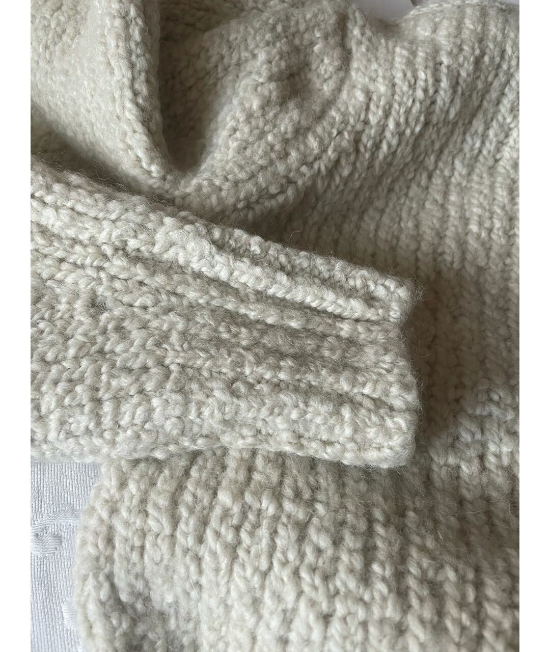 ISABEL MARANT Бежевый шерстяной джемпер / свитер, фото 3