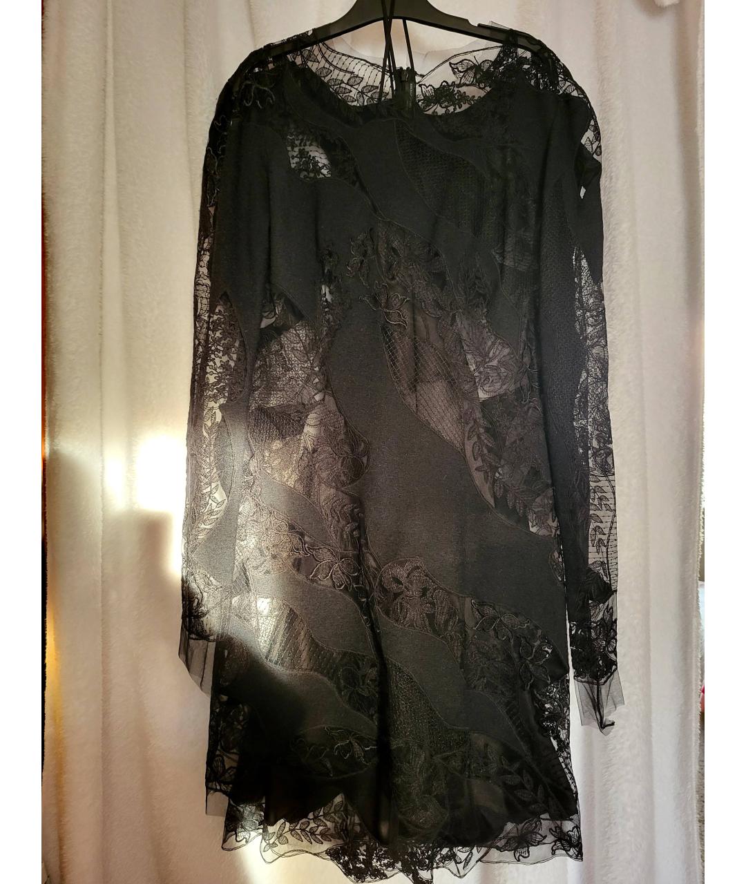 ERMANNO SCERVINO Черное кашемировое коктейльное платье, фото 2
