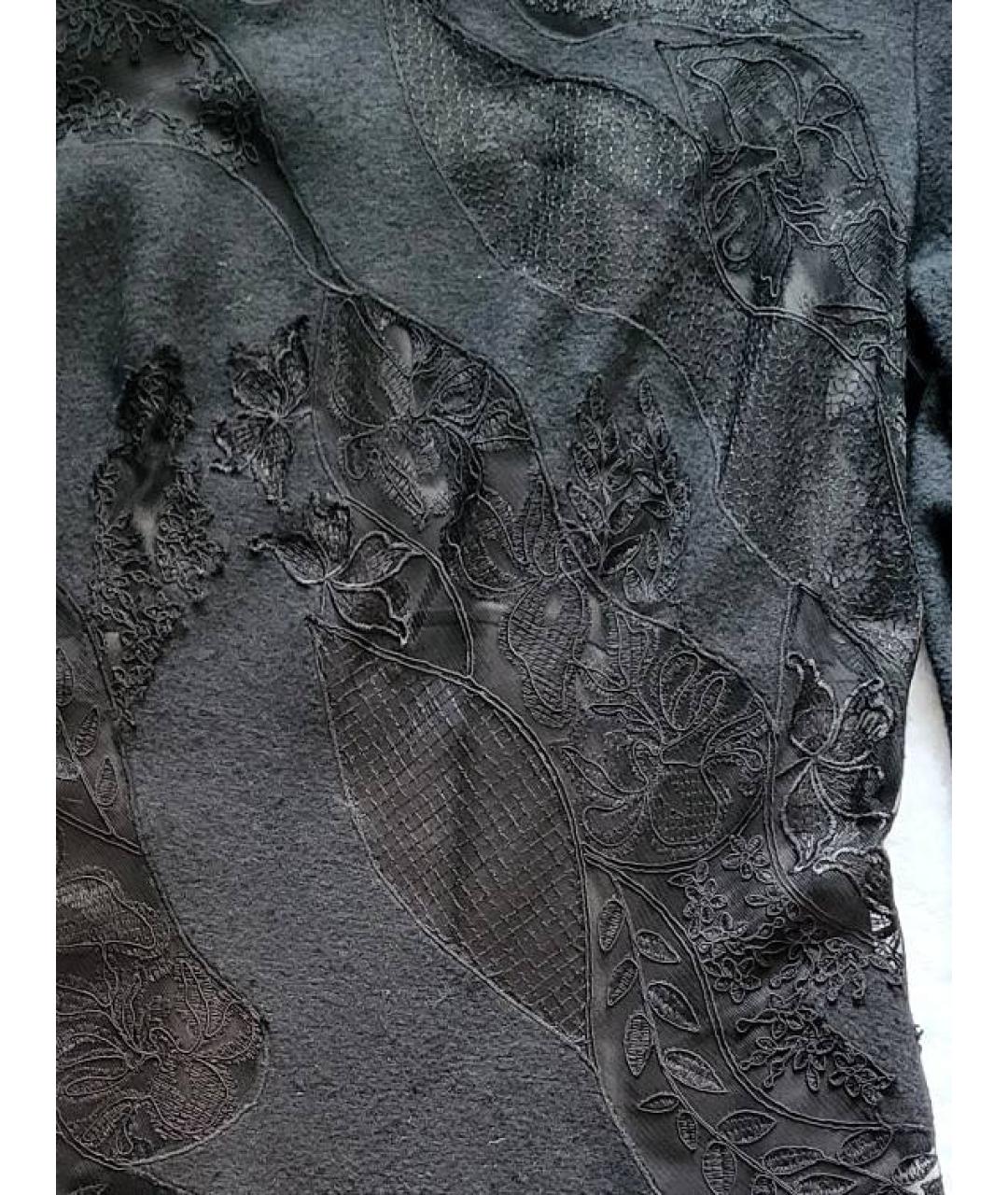 ERMANNO SCERVINO Черное кашемировое коктейльное платье, фото 4
