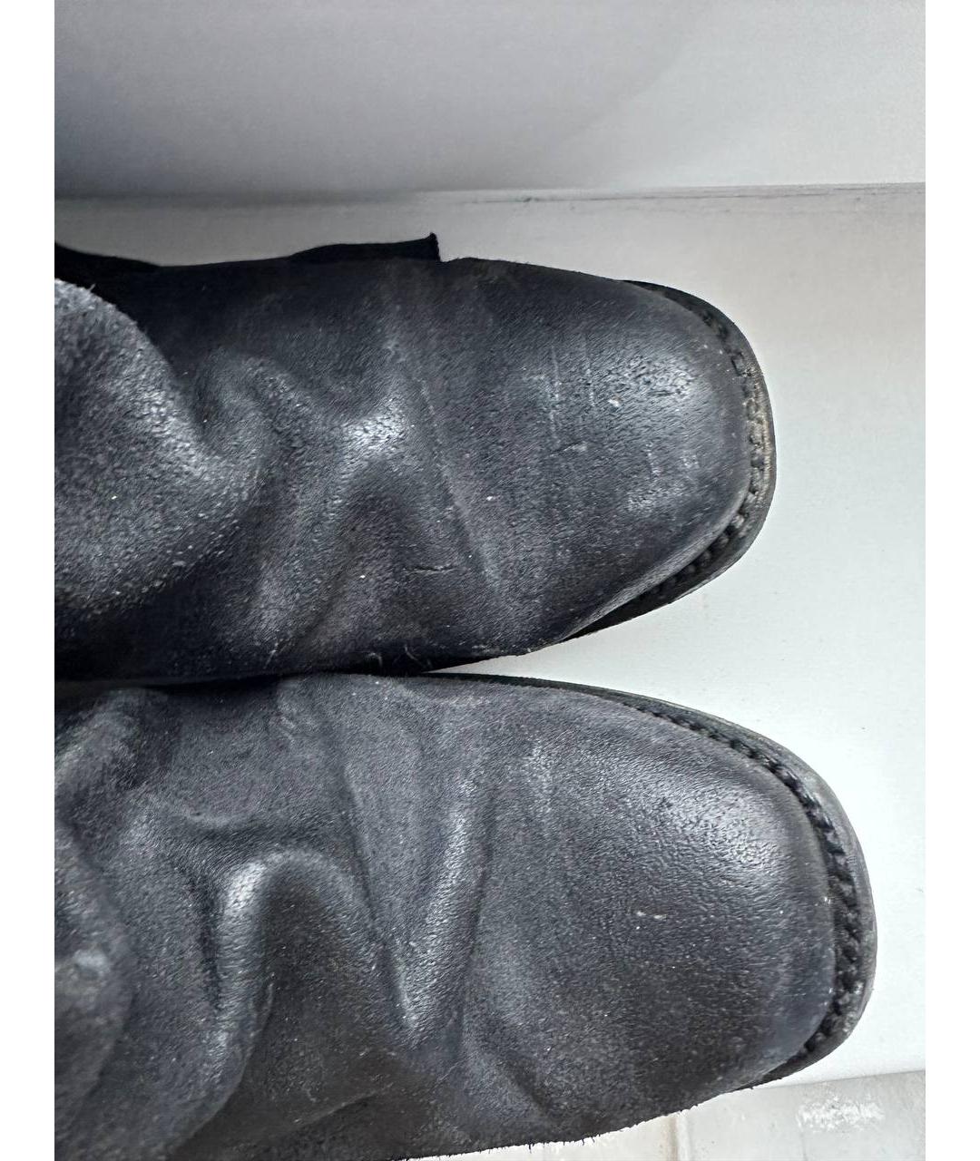 11 BY BORIS BIDJAN SABERI Черные кожаные высокие ботинки, фото 5