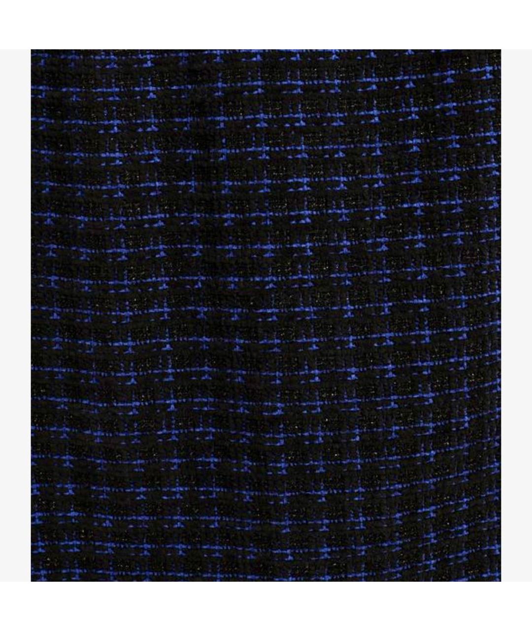 CHANEL Синяя шерстяная юбка миди, фото 3