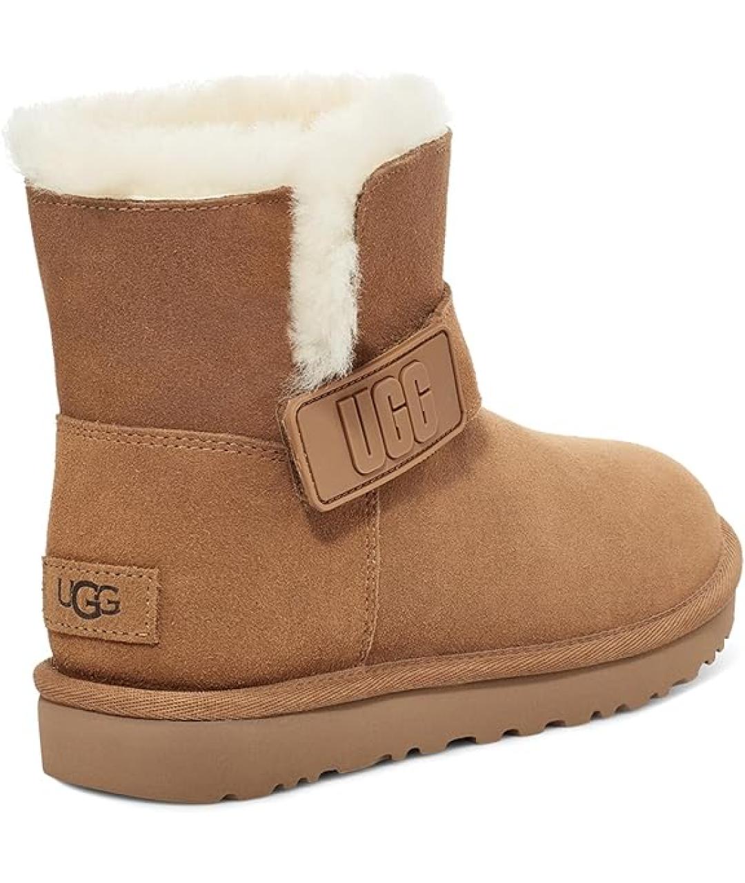 UGG AUSTRALIA Коричневые замшевые ботинки, фото 4