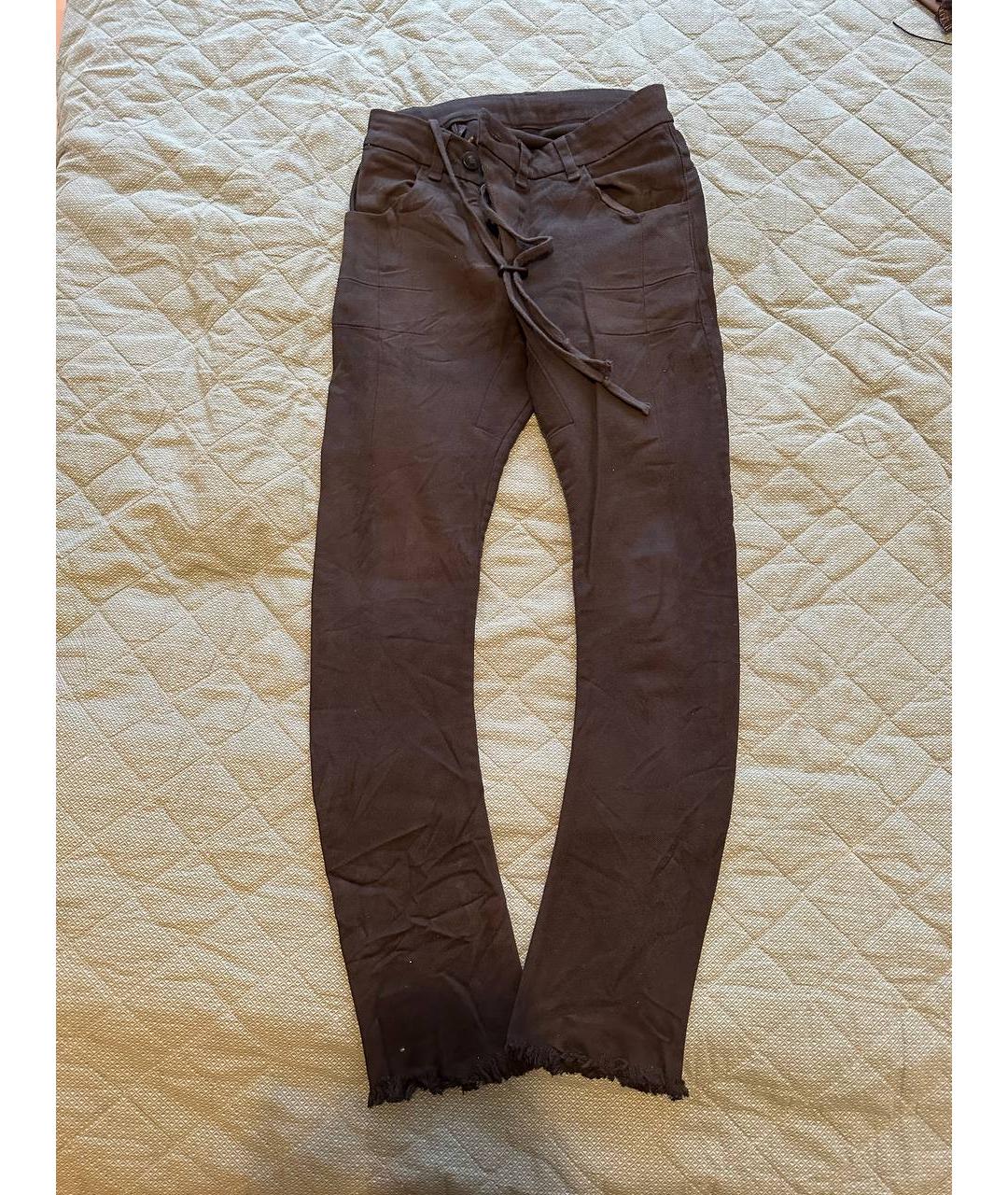 11 BY BORIS BIDJAN SABERI Серые хлопковые джинсы скинни, фото 7
