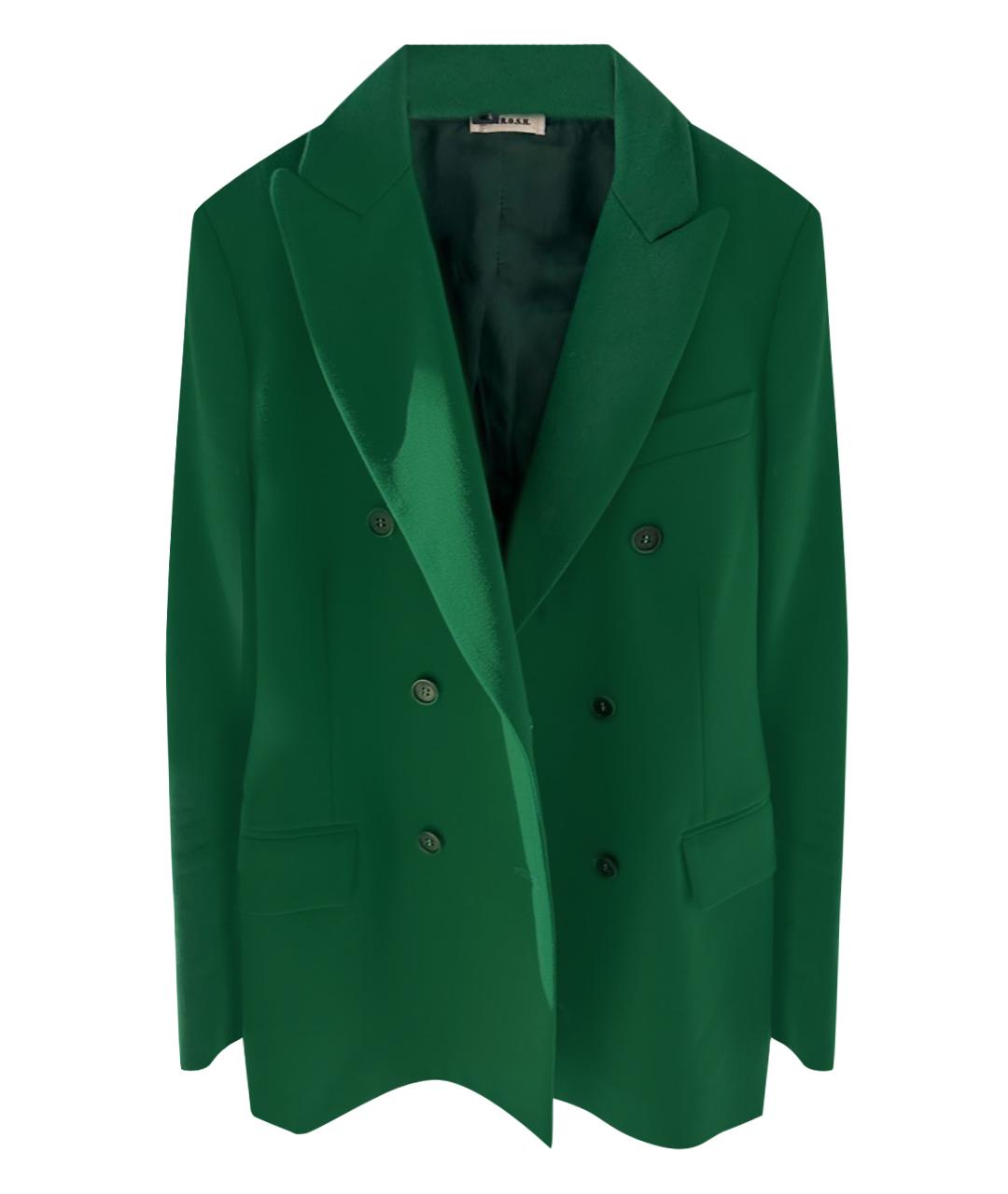 P.A.R.O.S.H. Зеленый шерстяной жакет/пиджак, фото 1