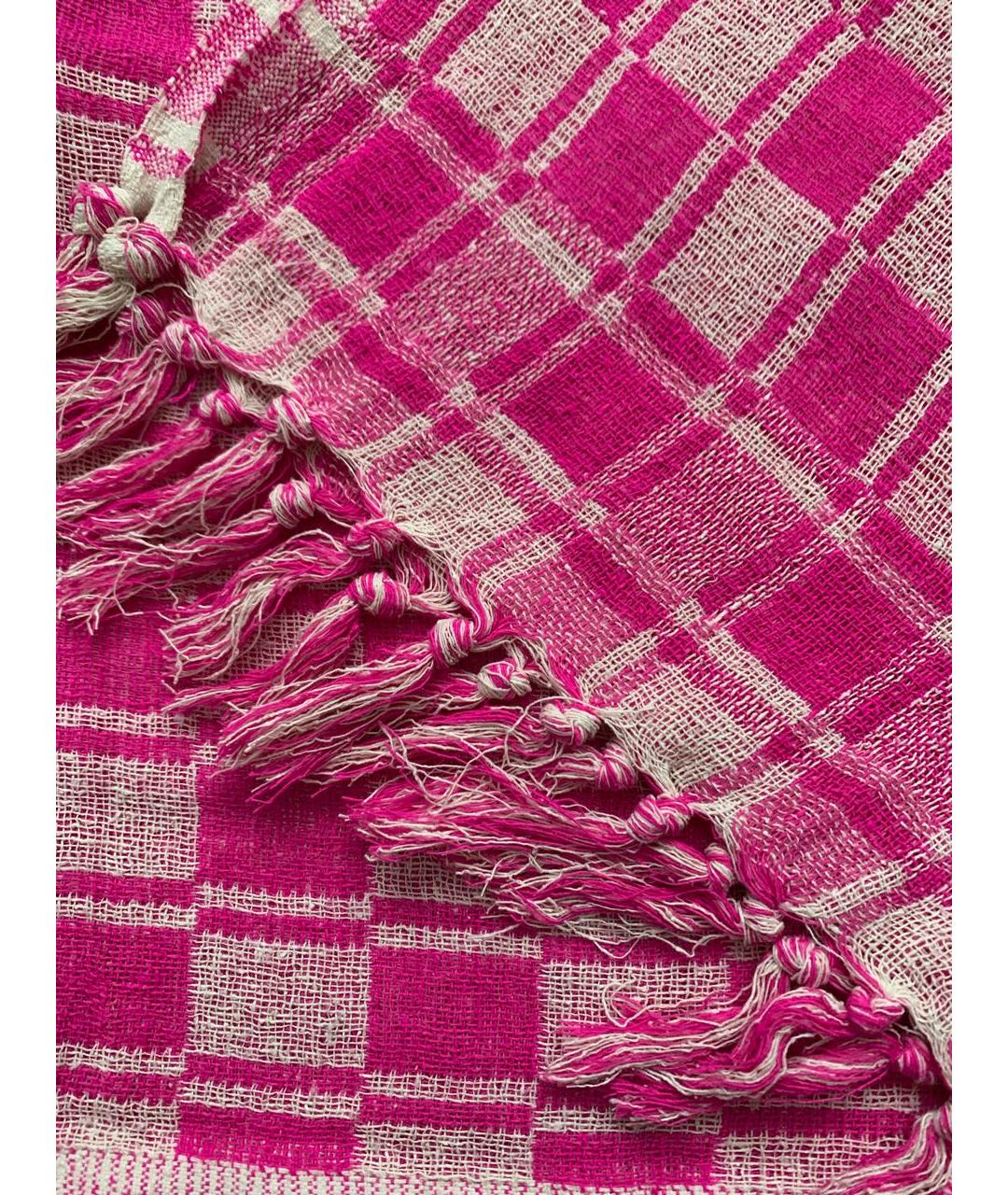 ISABEL MARANT ETOILE Розовый шелковый шарф, фото 3
