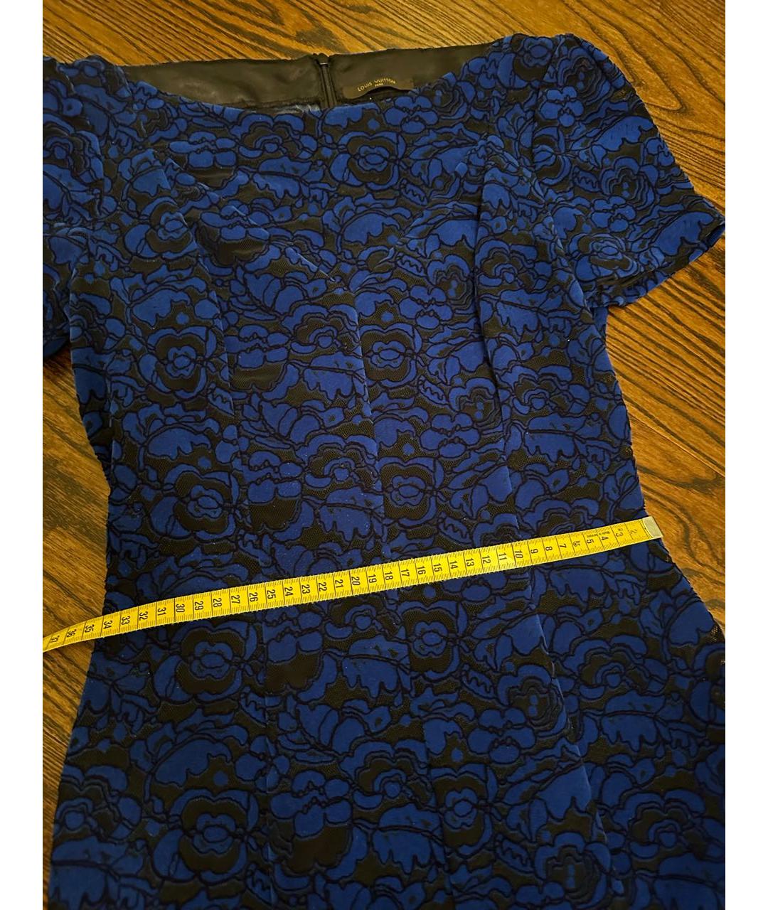 LOUIS VUITTON Синее коктейльное платье, фото 7