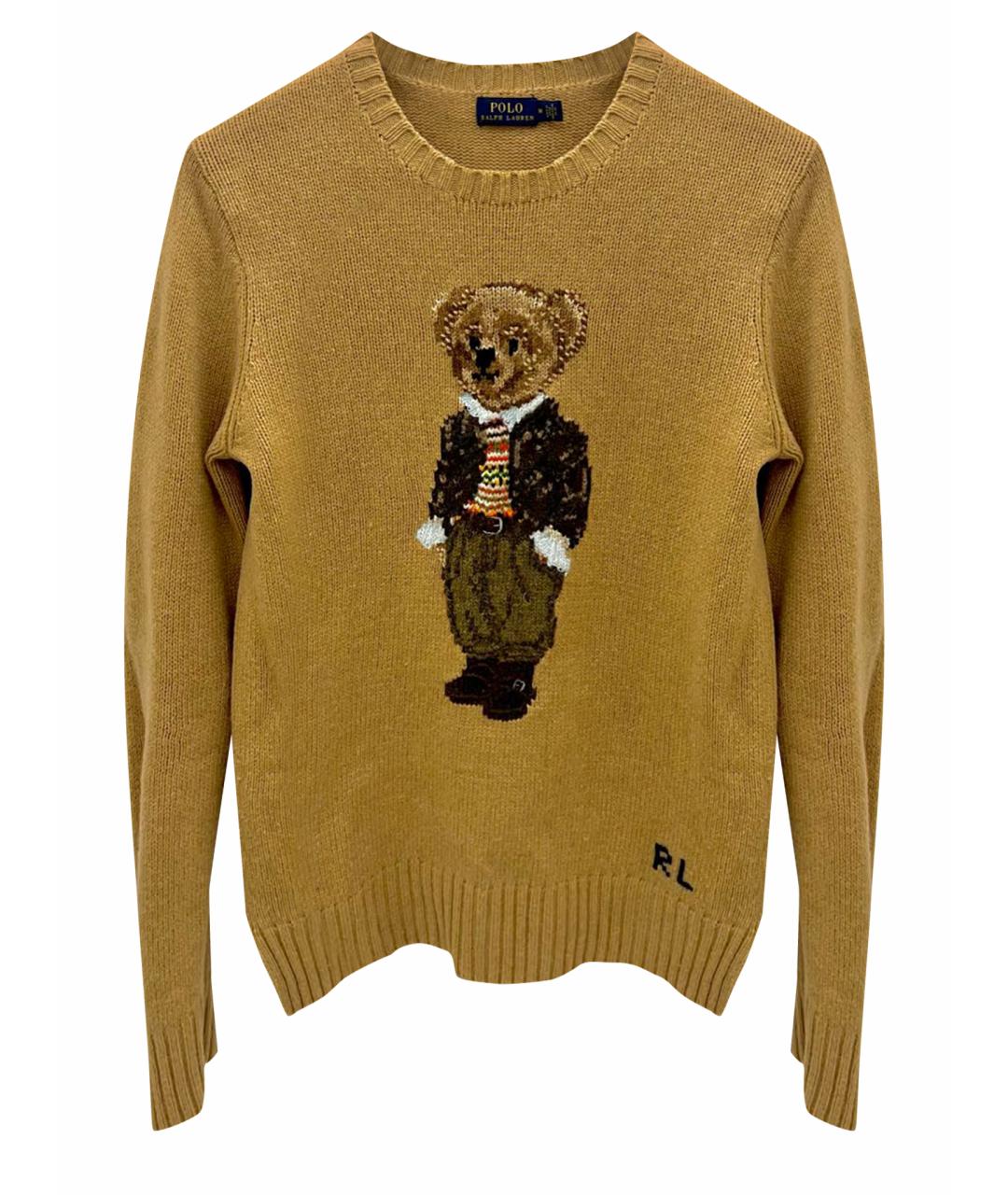 POLO RALPH LAUREN Коричневый шерстяной джемпер / свитер, фото 1