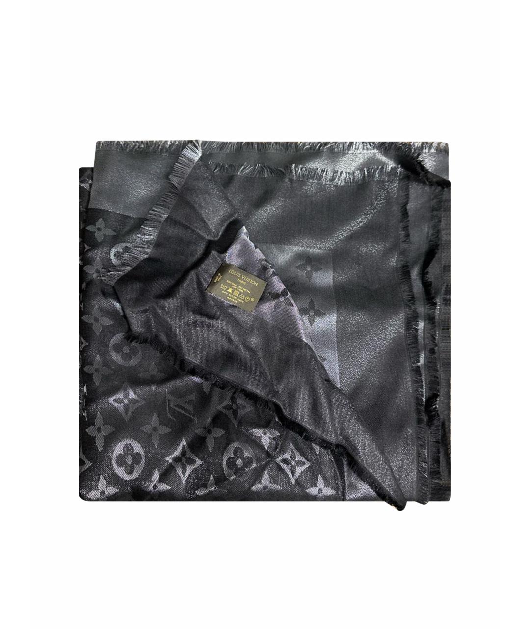 LOUIS VUITTON PRE-OWNED Черный платок, фото 1