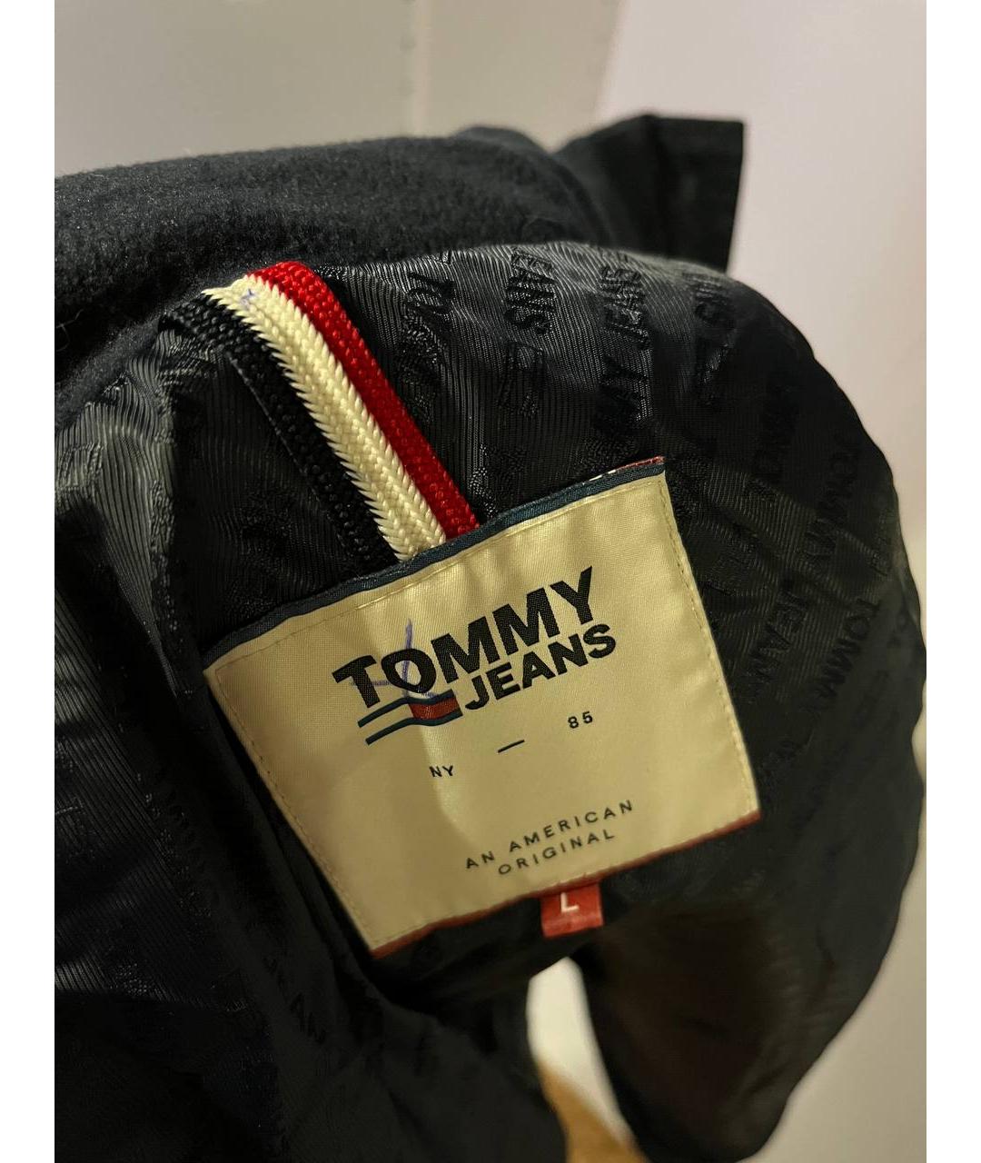 TOMMY HILFIGER Темно-синяя полиэстеровая куртка, фото 7