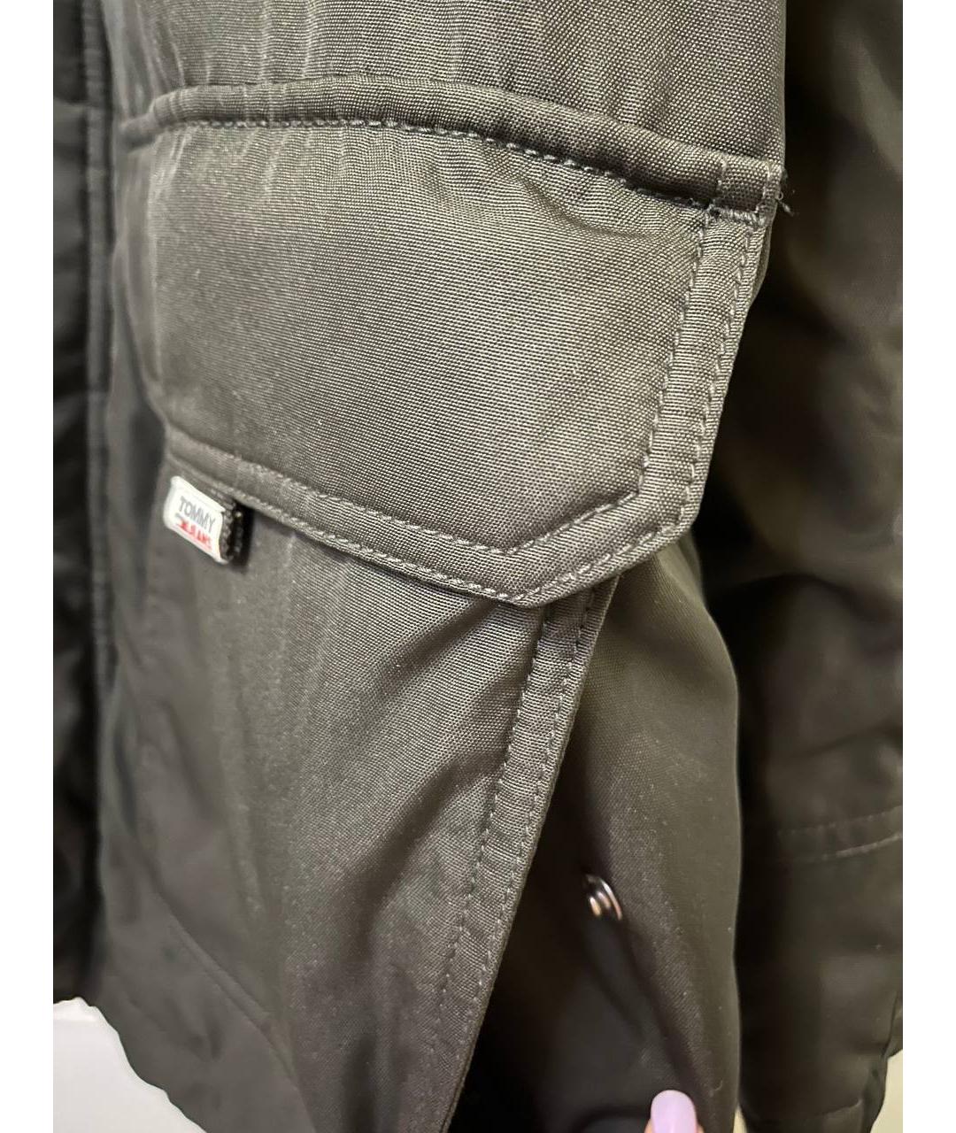 TOMMY HILFIGER Черная полиэстеровая парка, фото 6