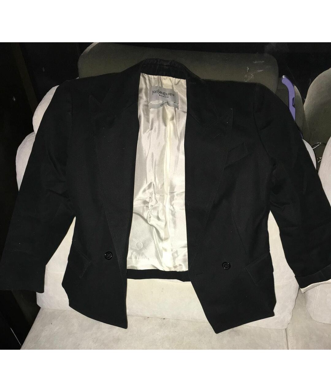 LOUIS VUITTON PRE-OWNED Черный хлопковый жакет/пиджак, фото 8