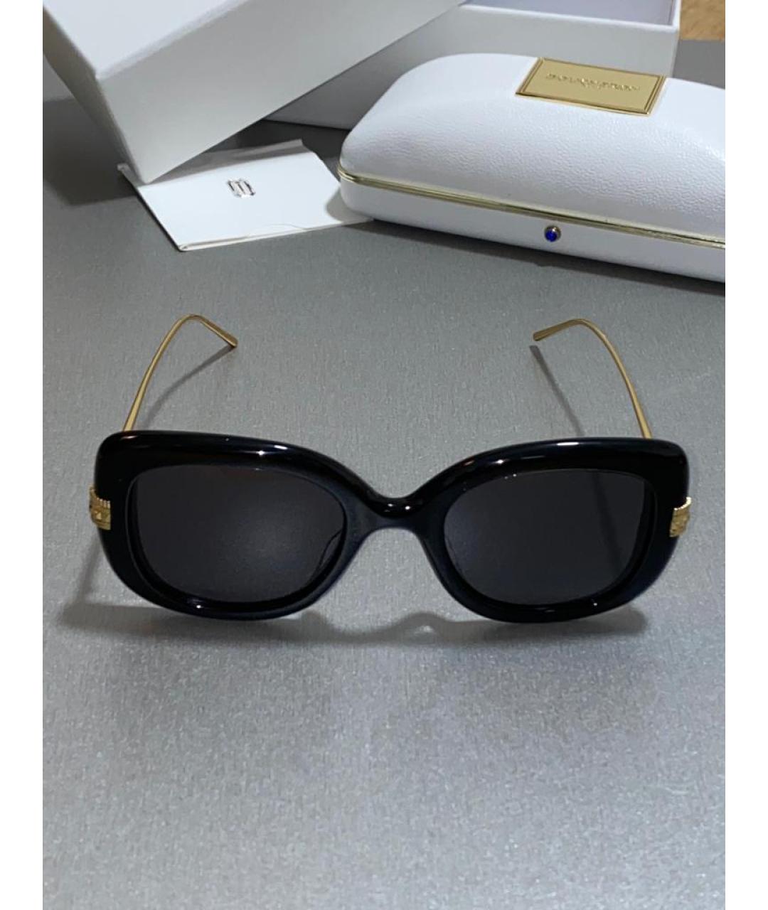BOUCHERON Черные металлические солнцезащитные очки, фото 7