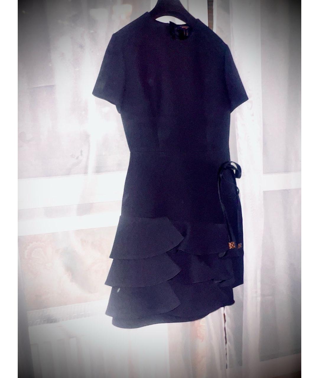 LOUIS VUITTON Черное полиэстеровое вечернее платье, фото 5