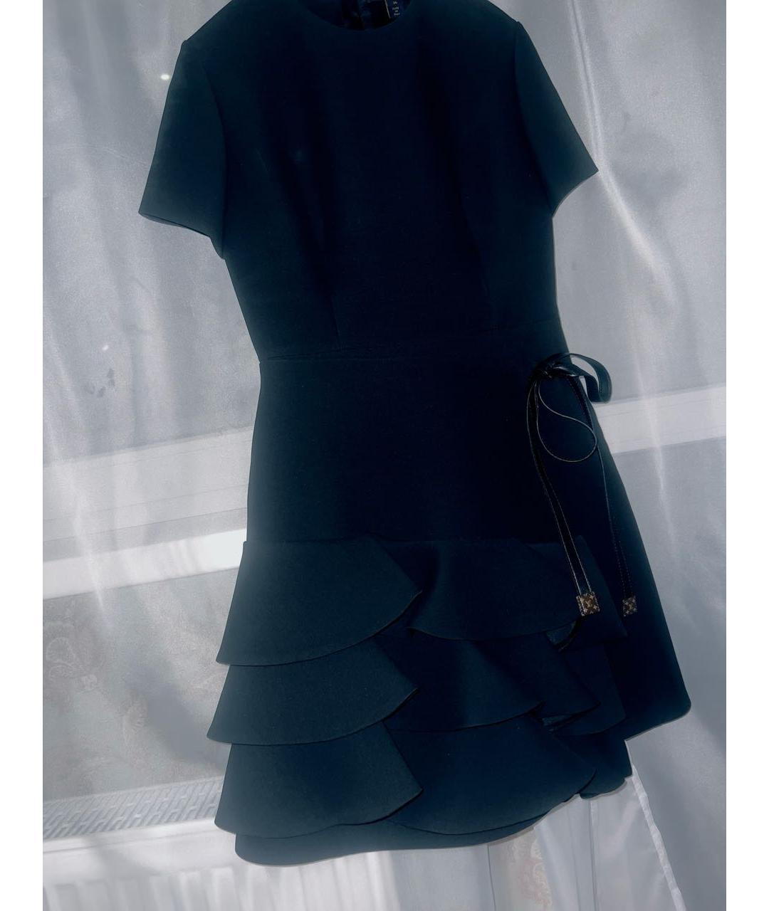 LOUIS VUITTON Черное полиэстеровое вечернее платье, фото 7