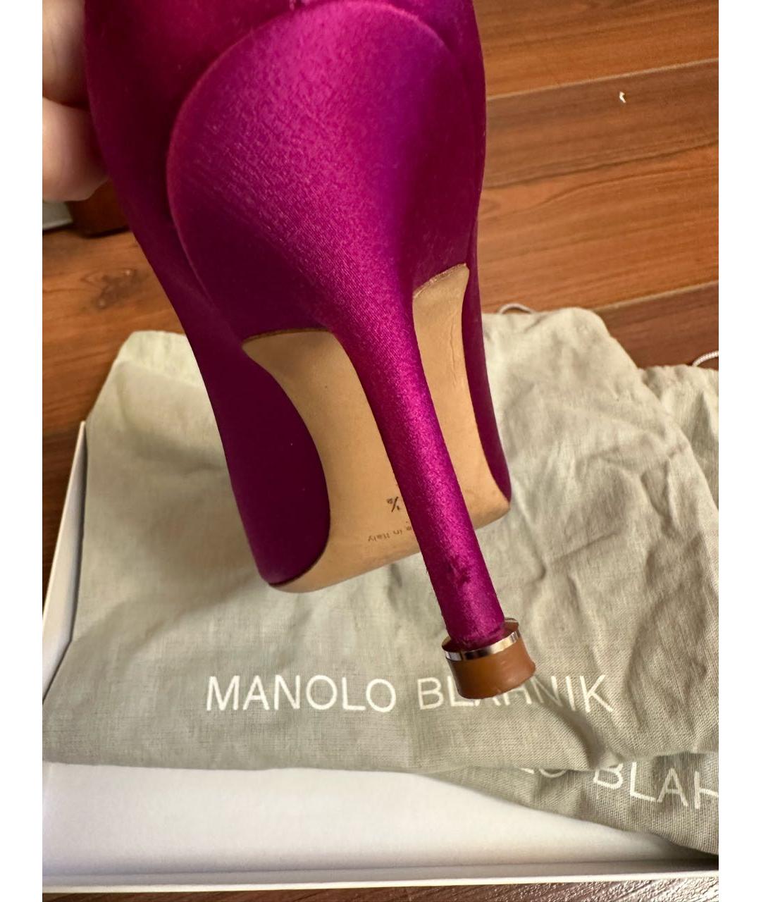 MANOLO BLAHNIK Розовые туфли, фото 7