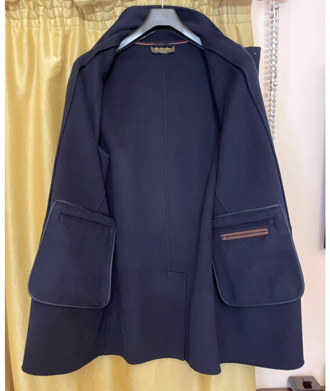 LORO PIANA Темно-синее кашемировое пальто, фото 3