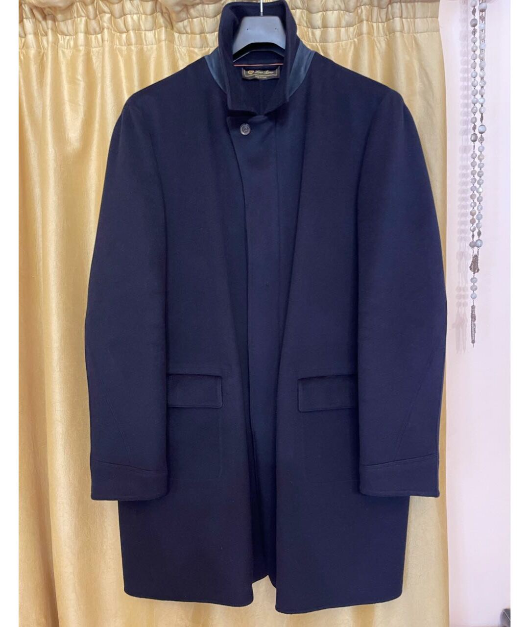 LORO PIANA Темно-синее кашемировое пальто, фото 9