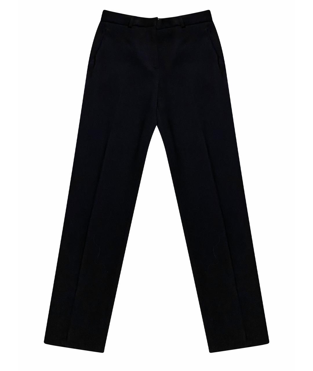 STELLA MCCARTNEY Черные шерстяные прямые брюки, фото 1